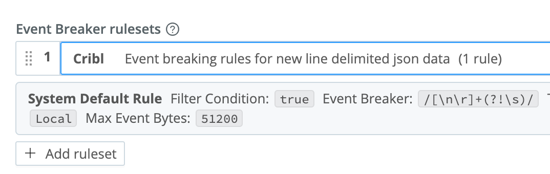 Cribl Event Breaker Ruleset