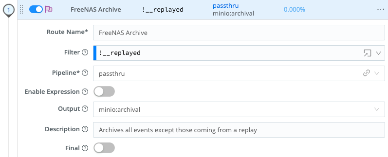 Pipeline configuration