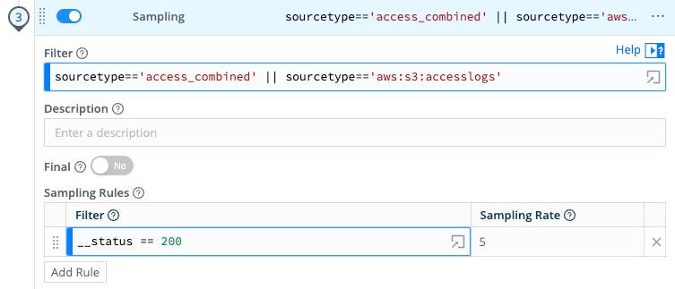 Sampling success reponses