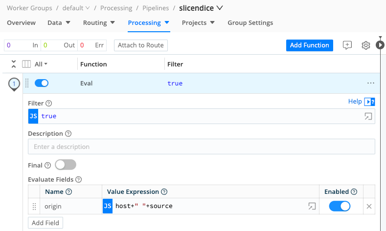 Adding Eval Function to Pipeline