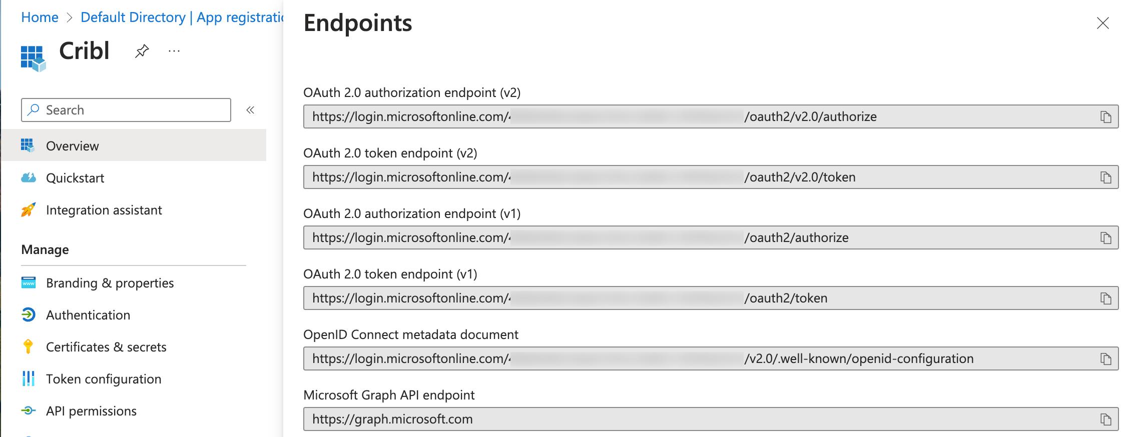 Copying OAuth 2 v2 endpoints