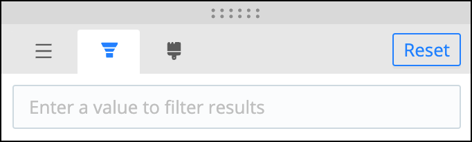 Filter tab