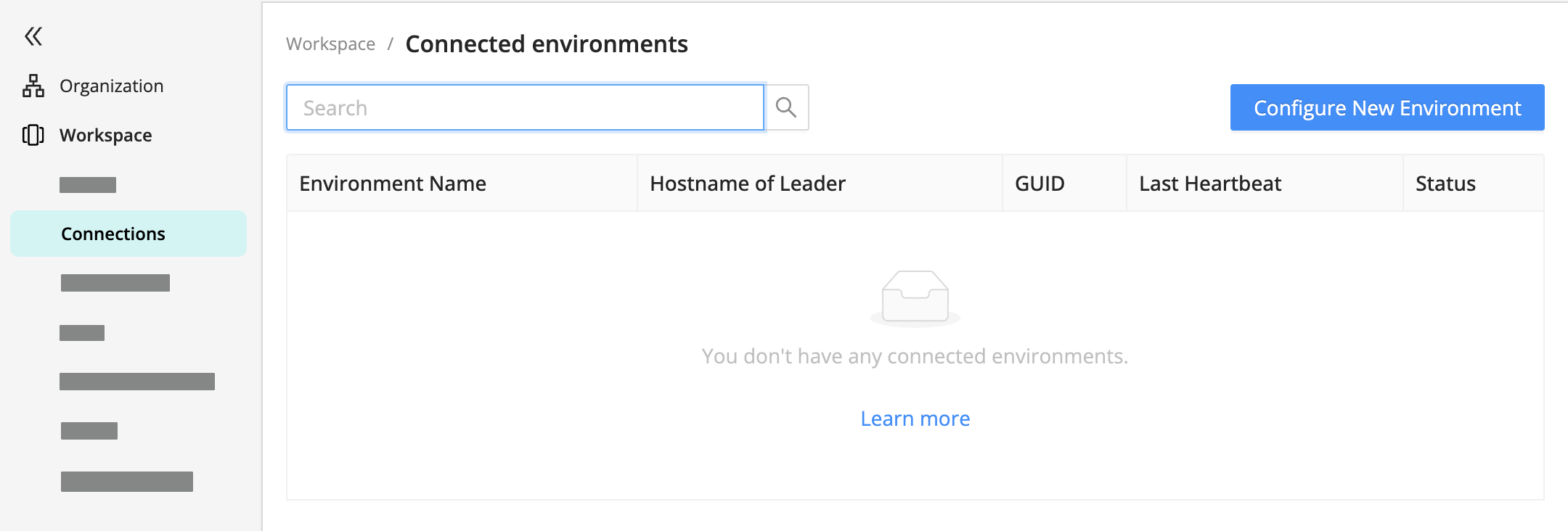 The Connected Environments UI