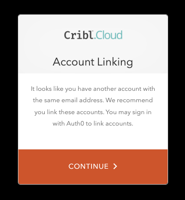 Prompt to link accounts