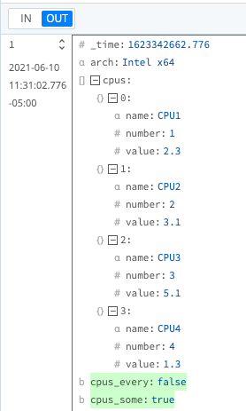 Code Function example: Some/Every
