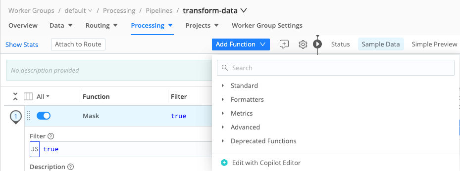 Launch Copilot from the Function menu