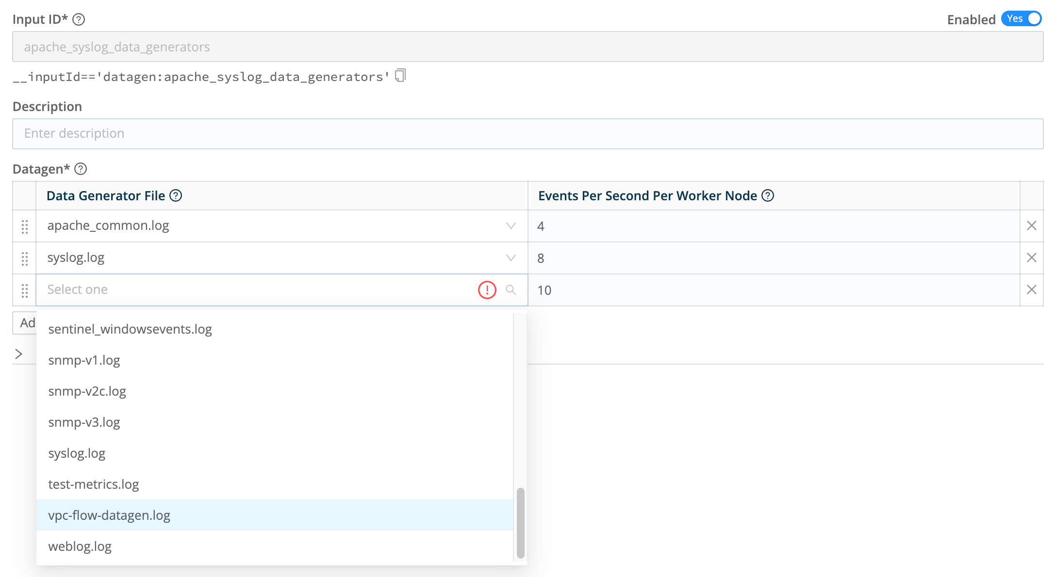 Adding new template file to datagens Source