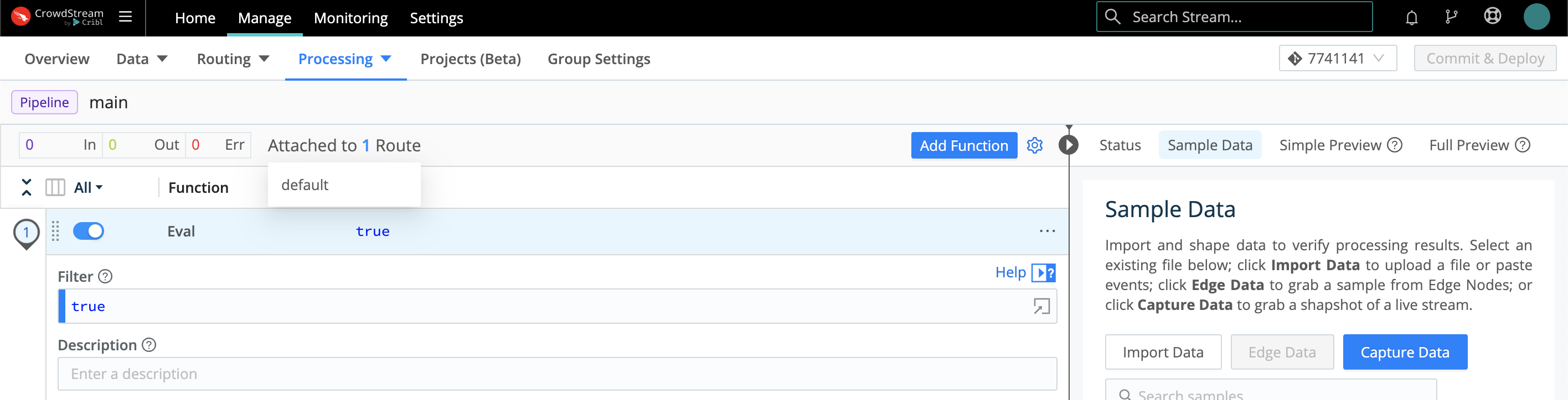 Checking Pipeline&rsquo;s Route connection