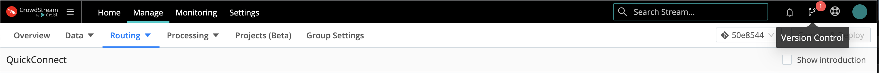 Leader commit prompt