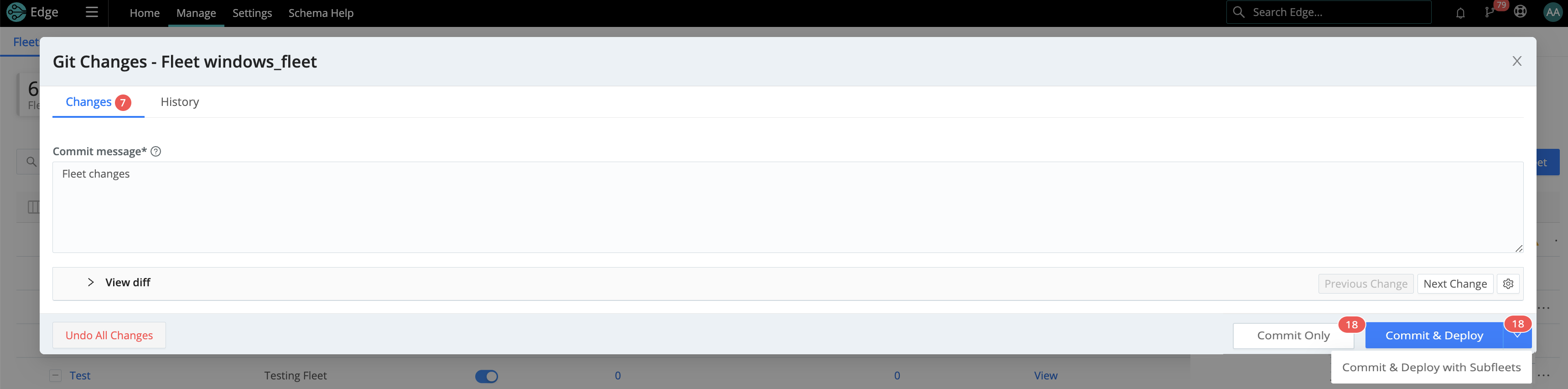 Deploy with Subfleets