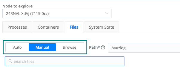 Manual discovery mode