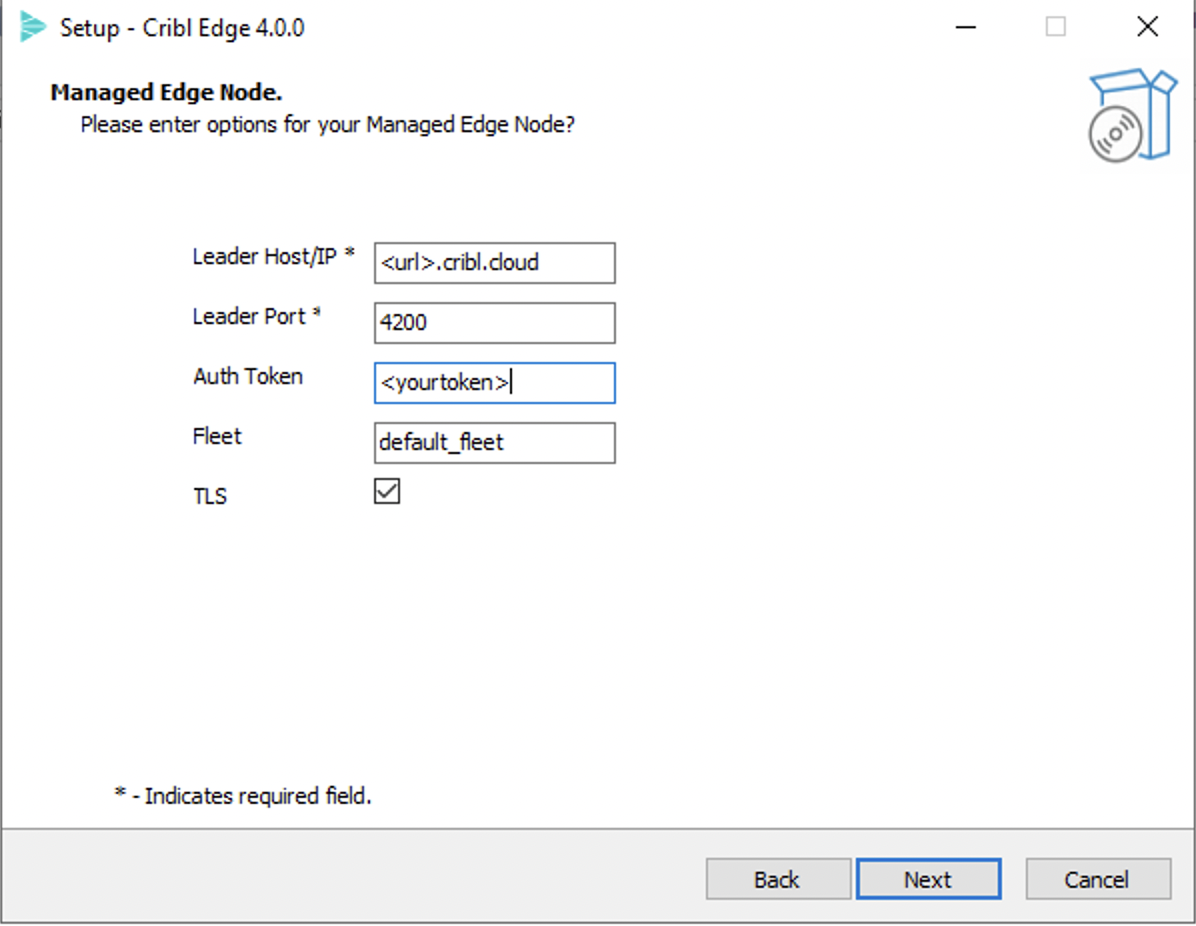 Managed Edge Node details