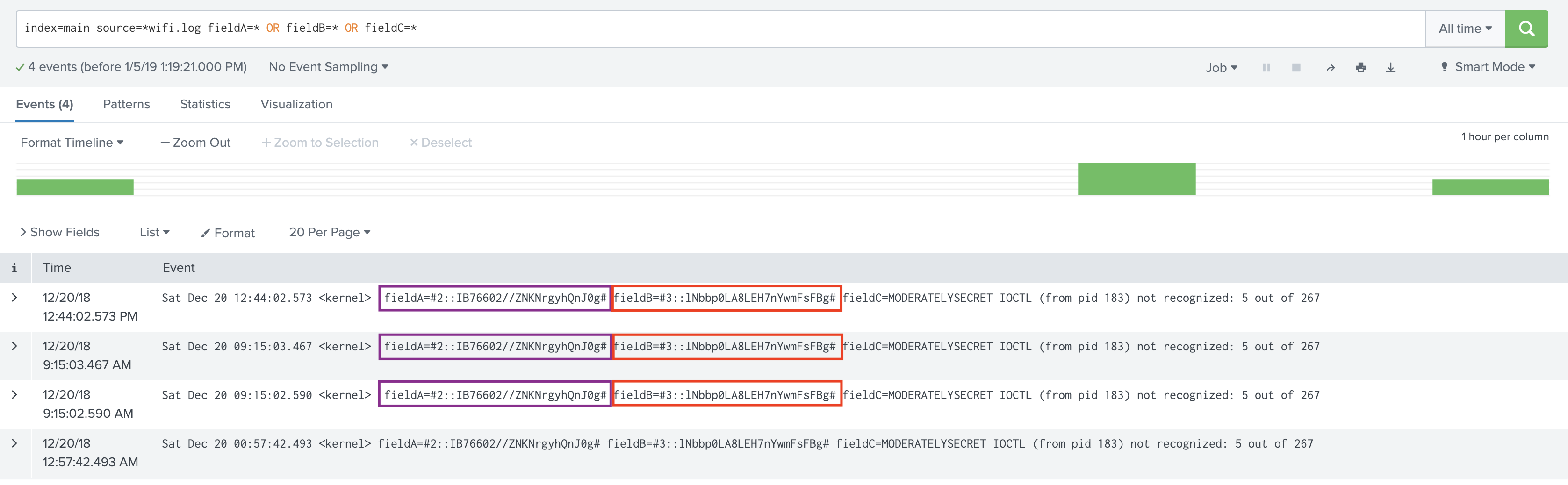 Both fields encrypted