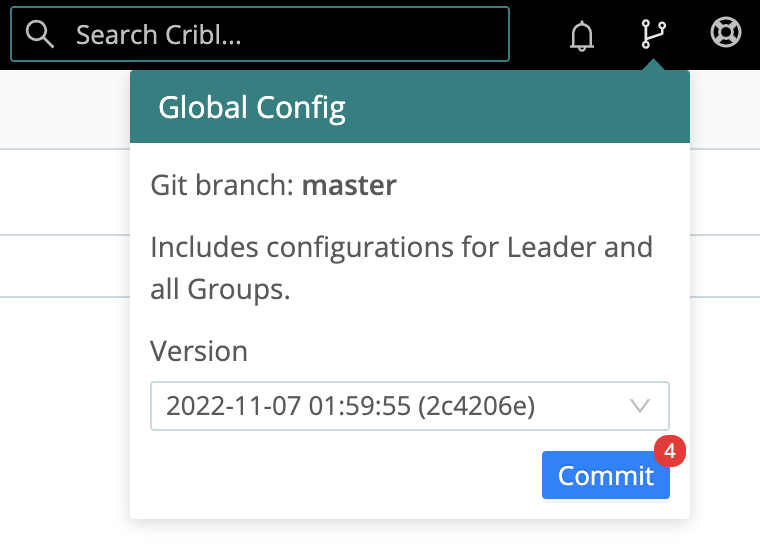 Changes pending commit