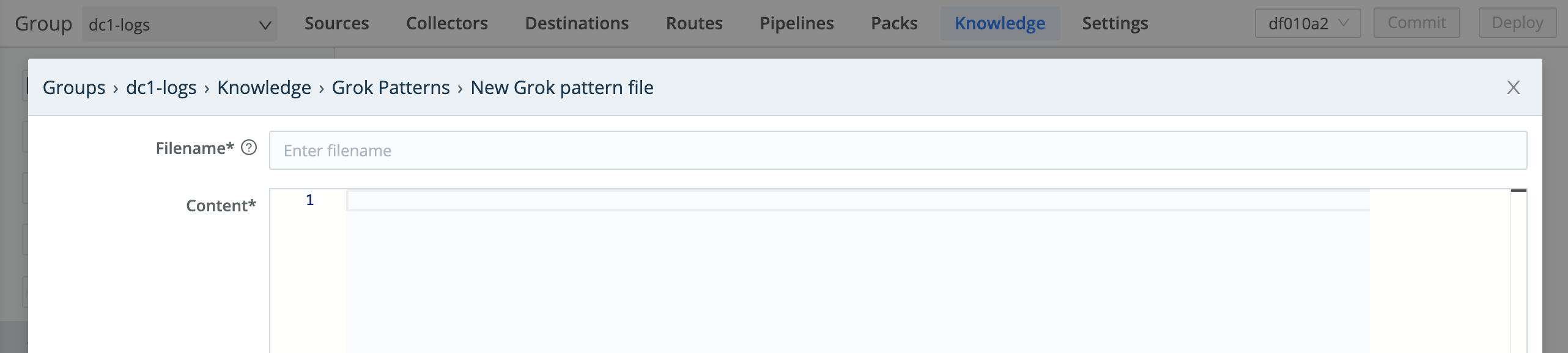 Adding Grok patterns