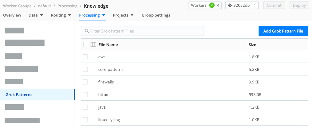 Available Grok Patterns