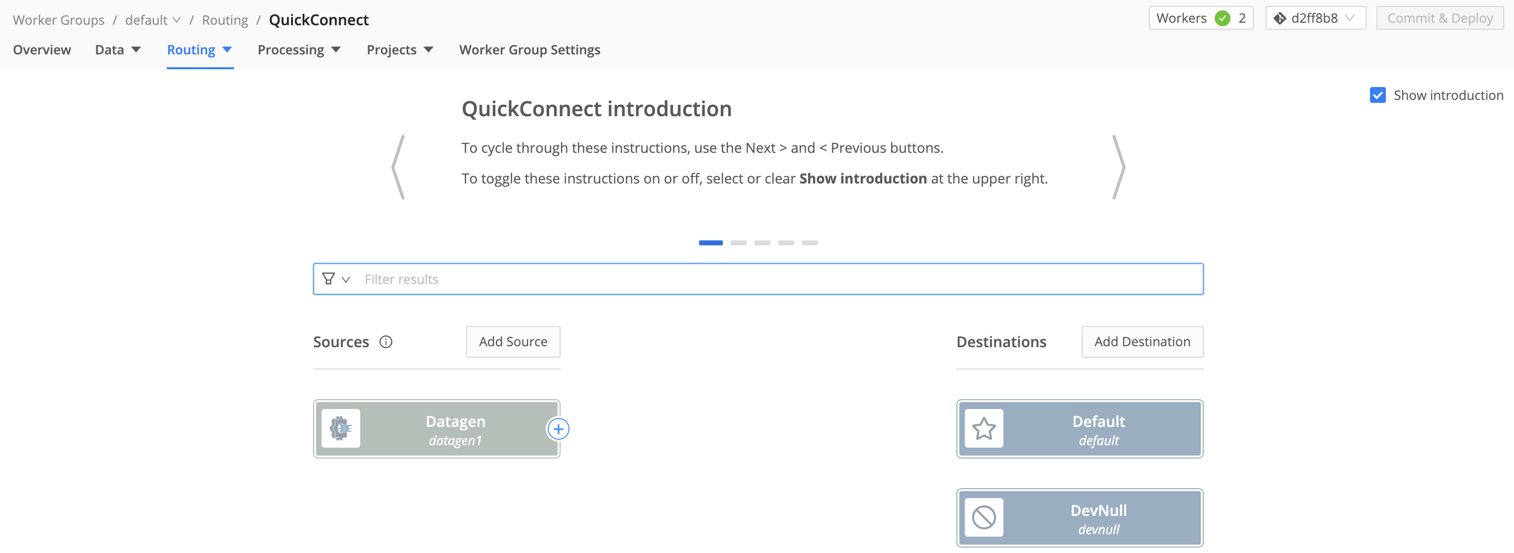 QuickConnect versus Routing