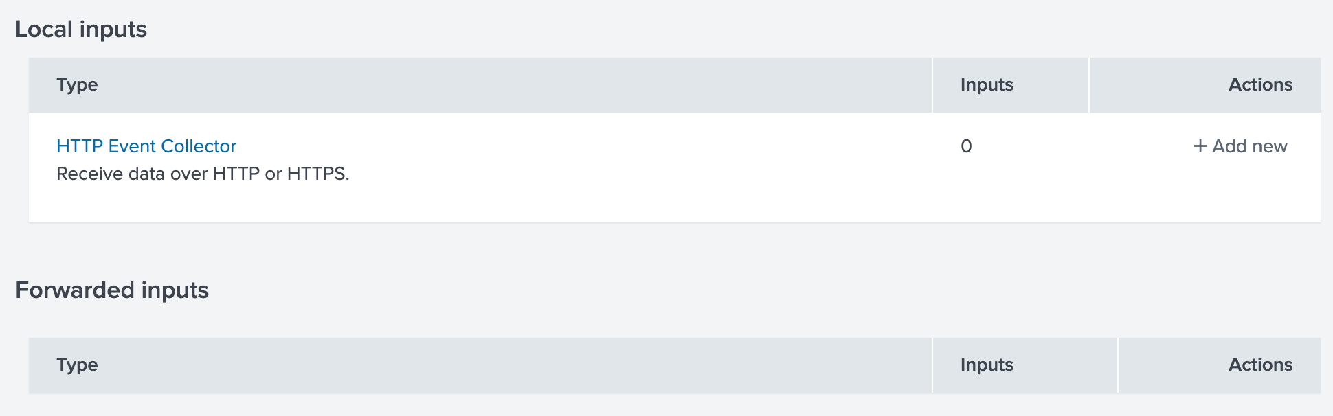 Adding a new HTTP Event Collector