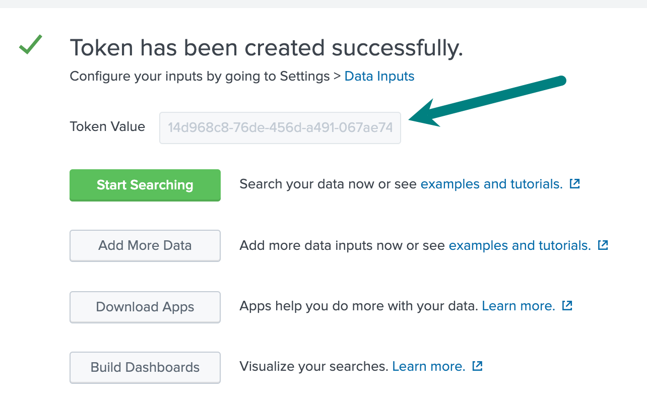 Copying the token value