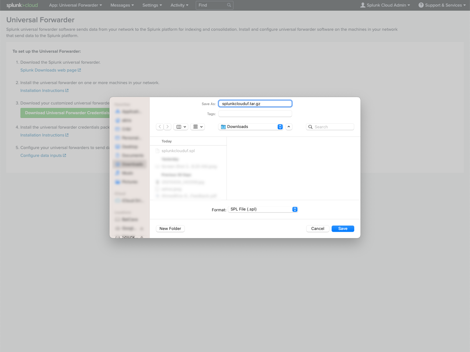 Changing the credentials app file suffix