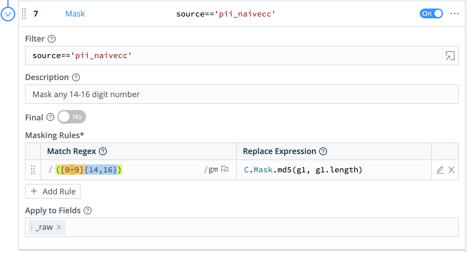 Defining the replacement length