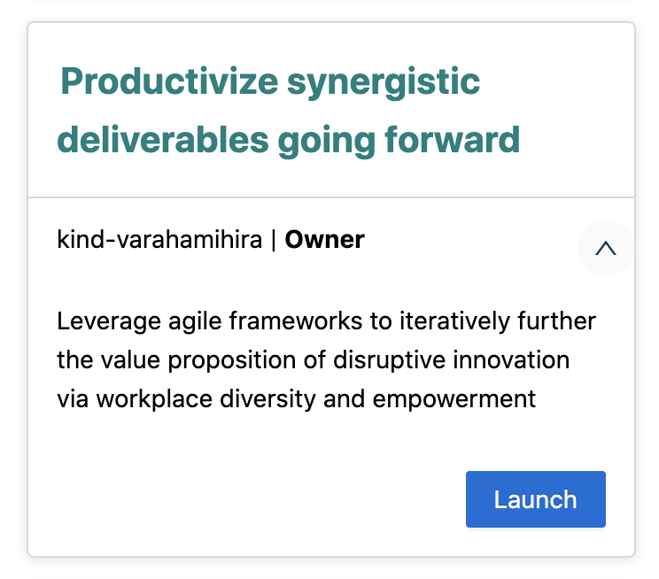 Organization tile&rsquo;s details and controls