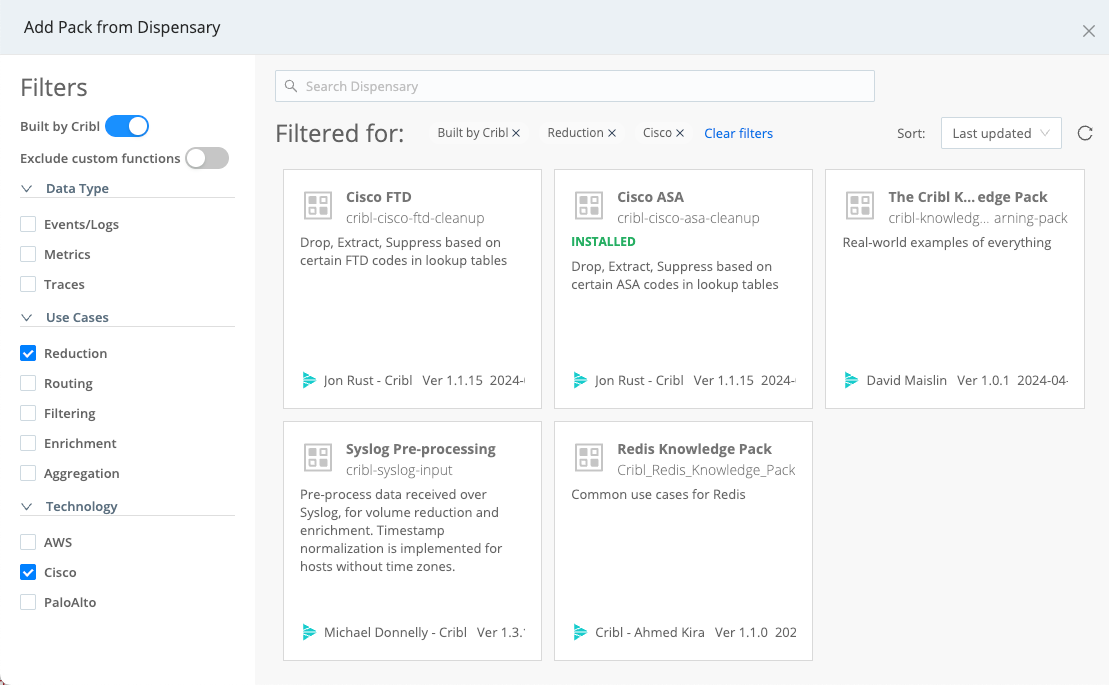 Cribl Packs Dispensary