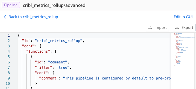 Advanced Pipeline Editing