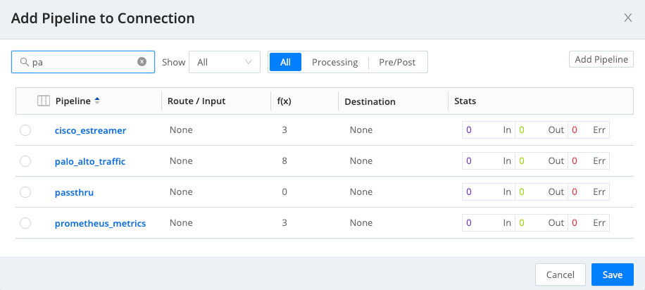 Adding a Pipeline