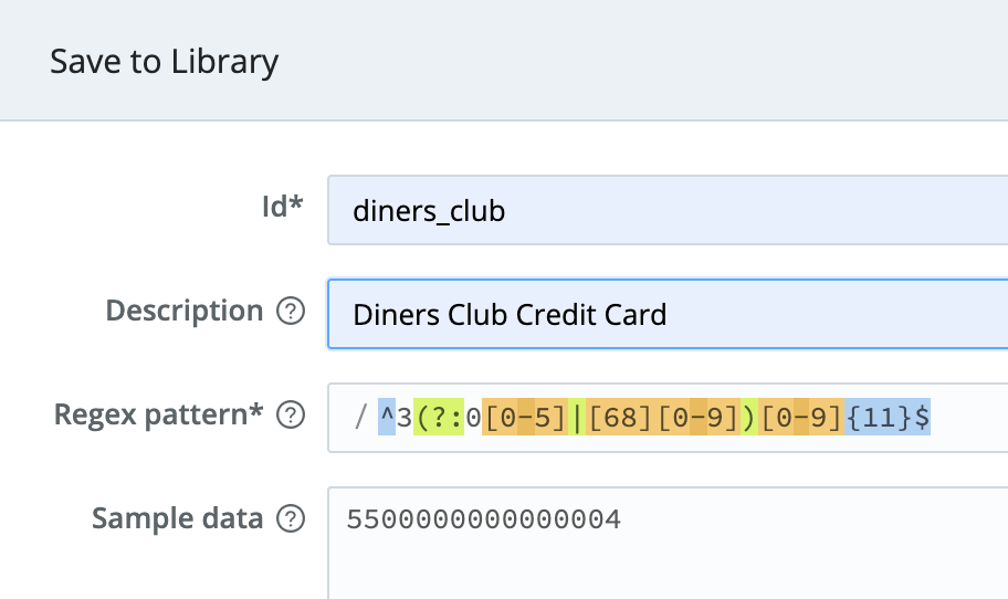 Identifying the custom pattern