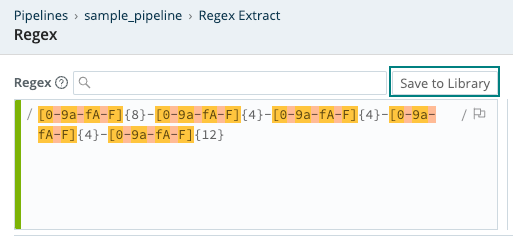 Adding a custom pattern to the Regex Library from a Function&rsquo;s Regex modal