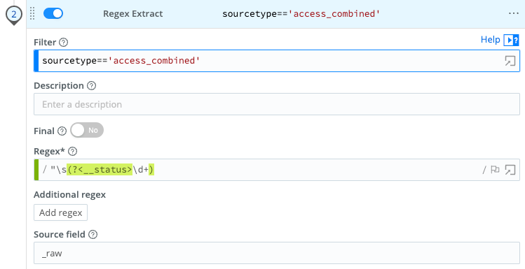Extracting the __status field
