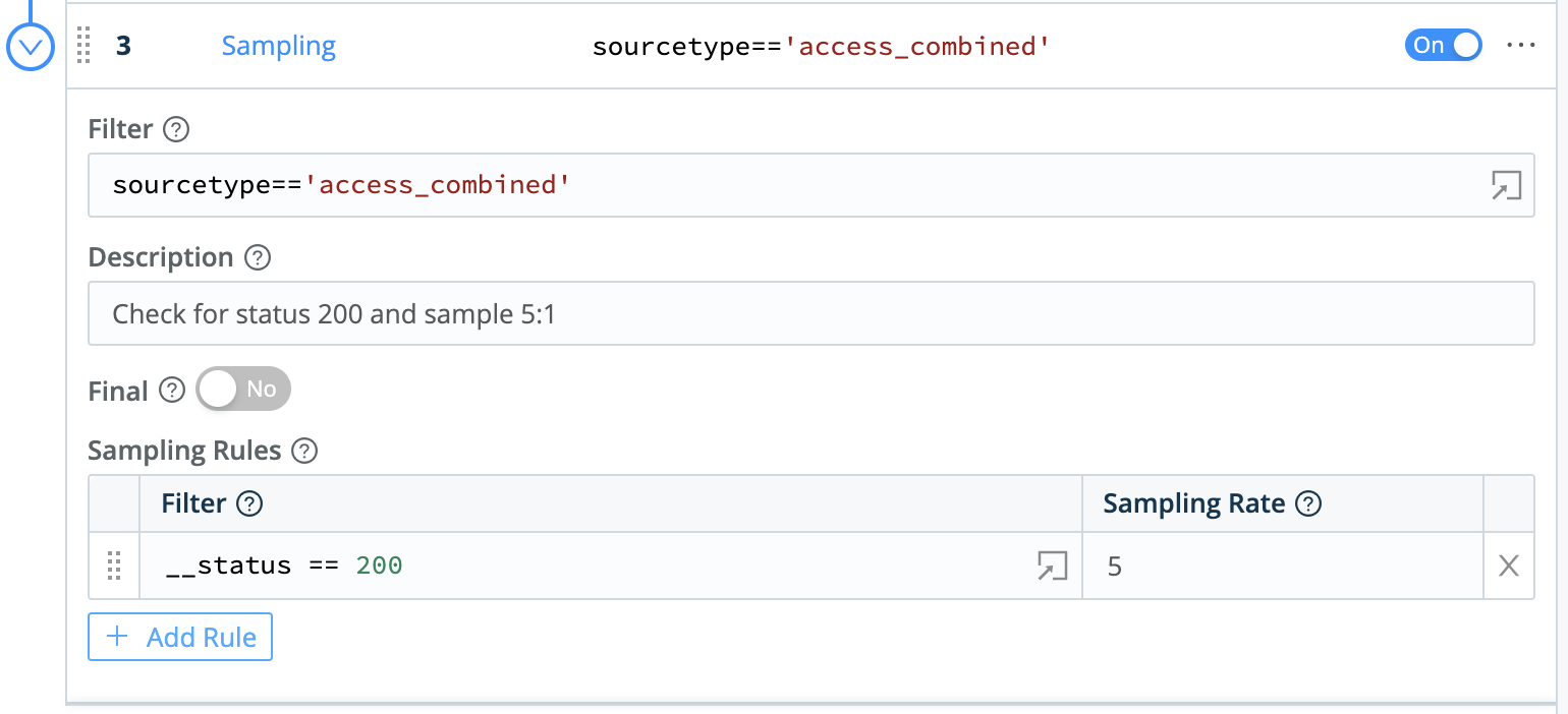 Sampling success responses