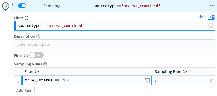 Sampling success responses