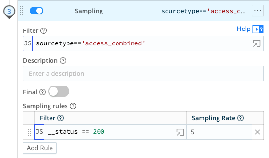 Sampling success responses