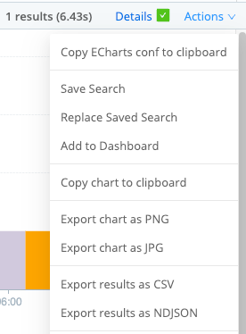Export aggregate results