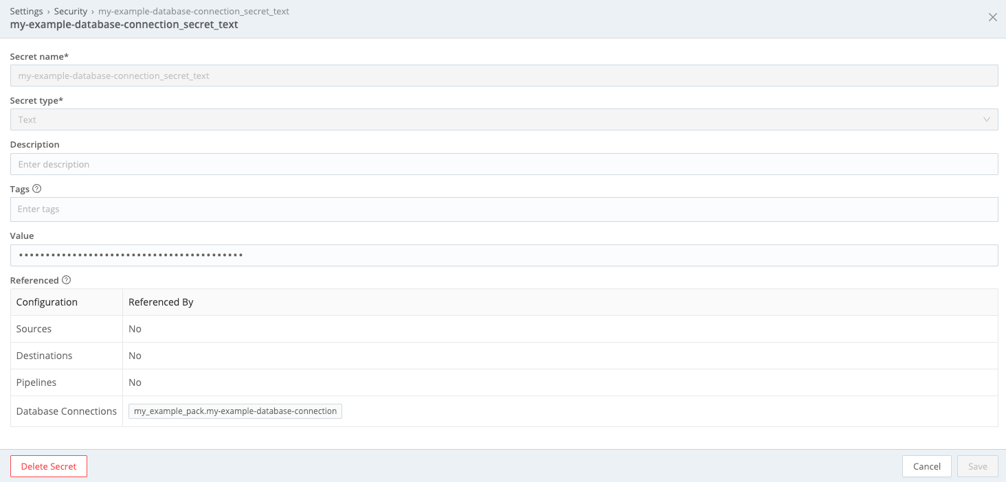View where secrets are referenced in your deployment