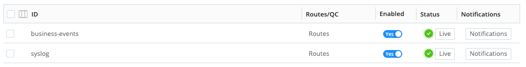 Source > Live button