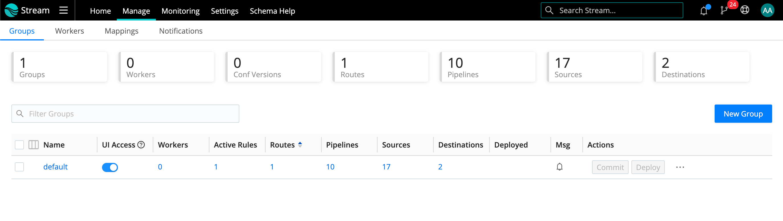 Worker UI access setting