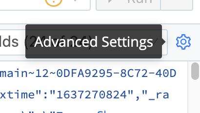 The Advanced Settings icon