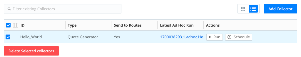 Delete the Collector
