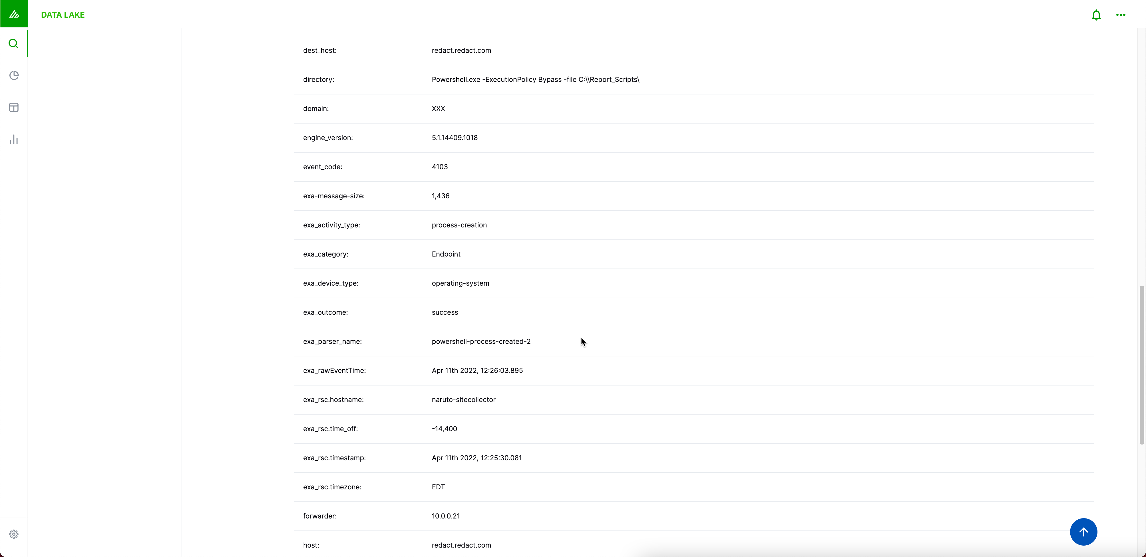 Validating parser in Exabeam