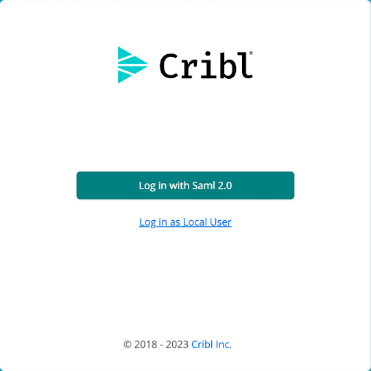 Logging in with SAML