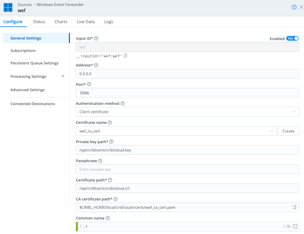 Configuring General Settings