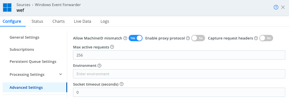 Configuring Advanced Settings