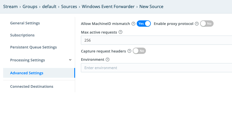 Configuring Advanced Settings