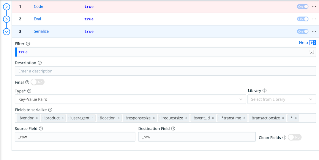 Dropping fields with Serialize