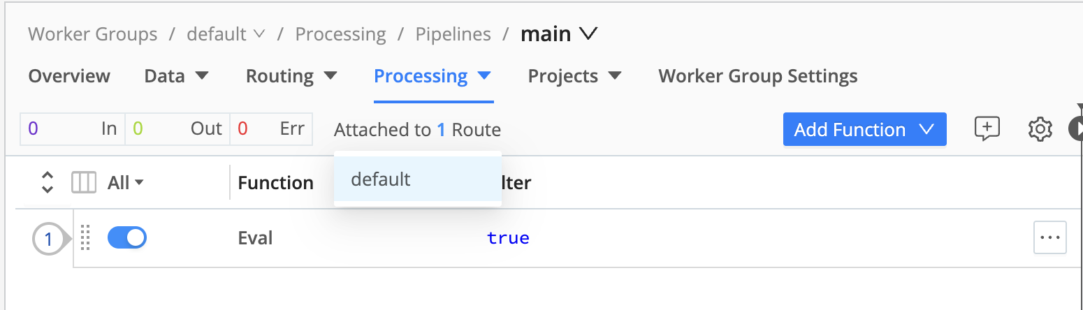 Checking Pipeline’s Route connection