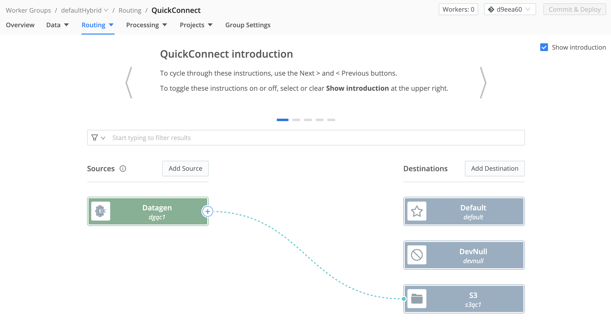 Multiple Destinations added to QuickConnect