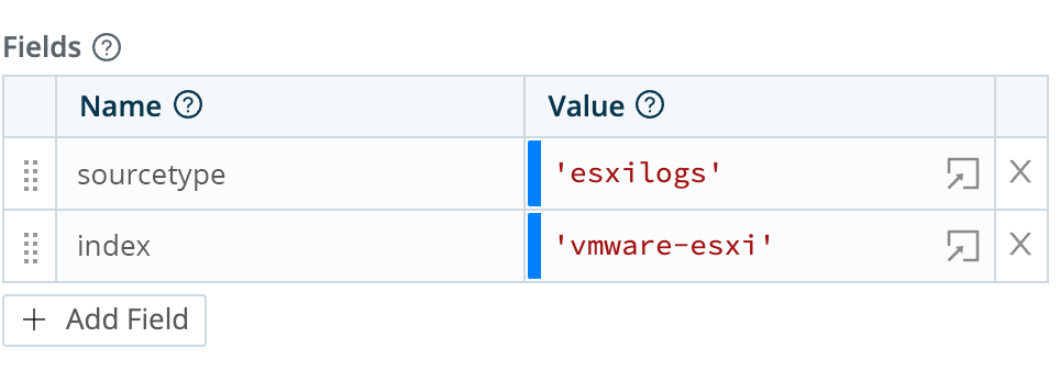 Adding metadata appropriate for ESXi